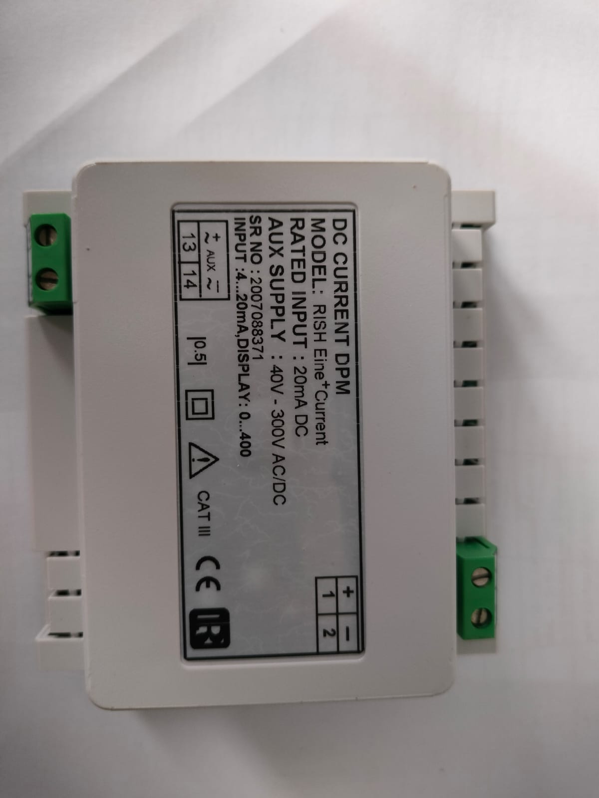 Rish Eine+ A: Rishabh DC Ammeter (Digital Panel Meter) 0- 400 A  Input Current: 4- 20 mA